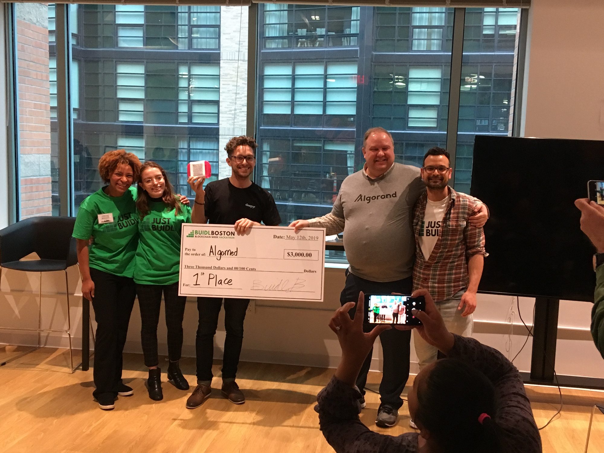 BuidlBoston 2019 prize ceremony