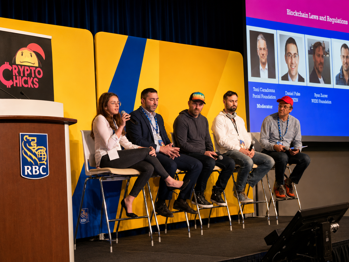 Mel Vera at CryptoChicks x RBC panel 2019