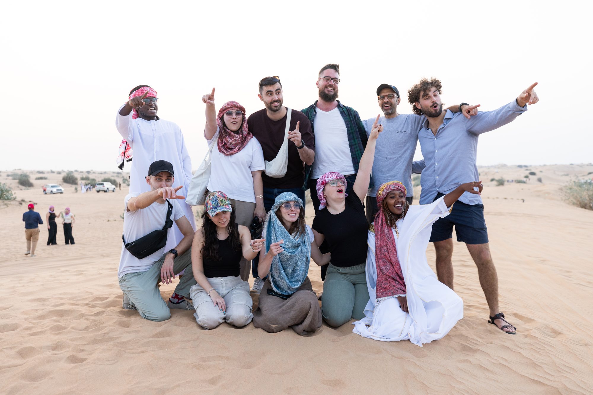 Founders Forge cohort in the Dubai desert