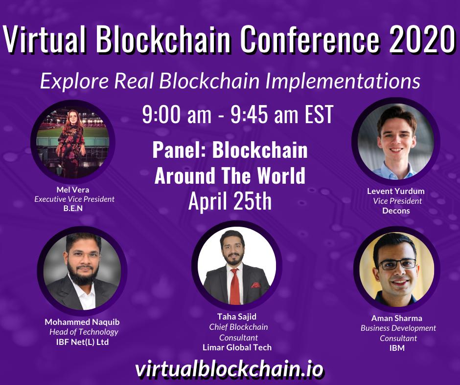 Mel Vera on Virtual Blockchain Conference 2020 panel: Blockchain Around The World