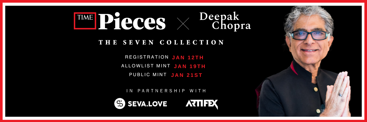 TIMEPieces × Deepak Chopra — The Seven Collection banner