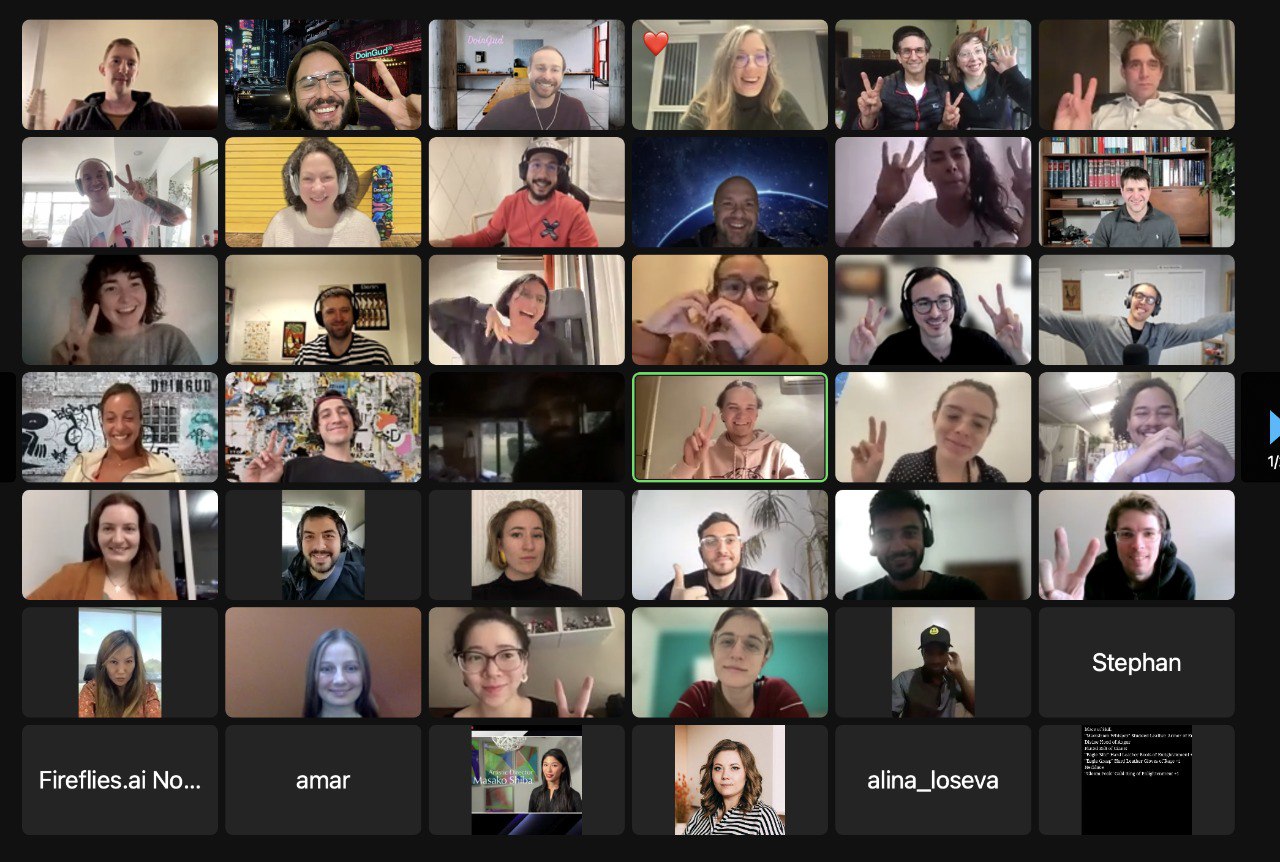 DoinGud global community call — full grid