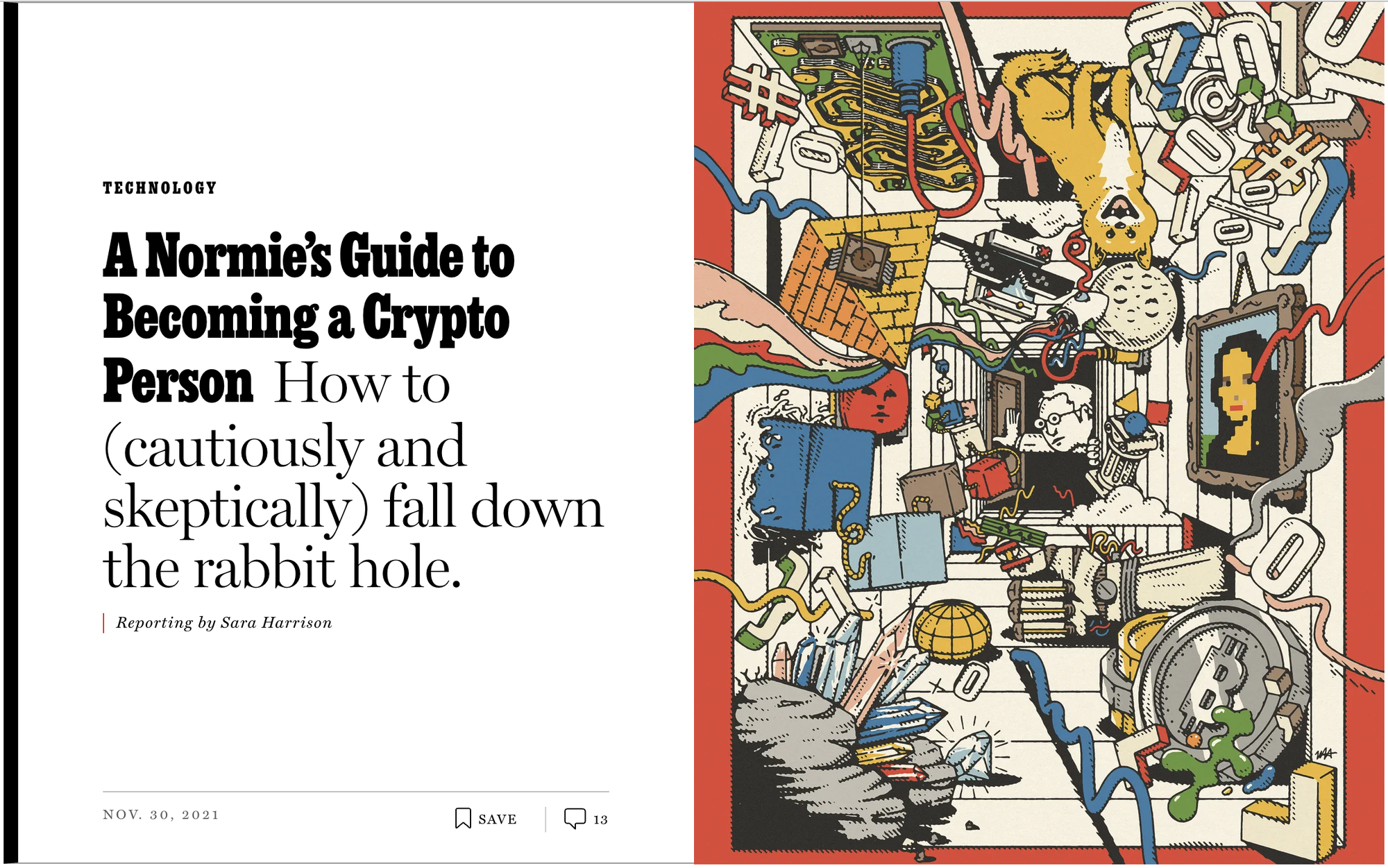 New York Magazine 'A Normie's Guide to Becoming a Crypto Person' feature 2021